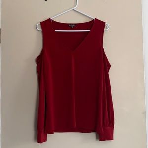 Express red blouse